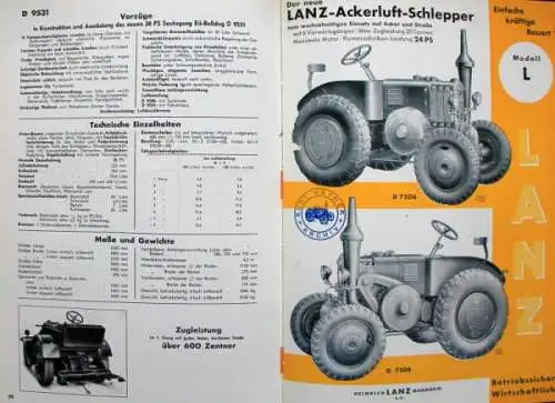 Häfner "Lanz Bulldog Prospekte" Lanz-Historie 1990 (9625)