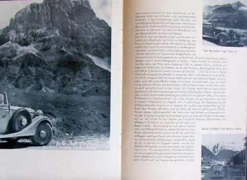 Stoewer Greif V8 Modellprogramm 1936 "Im Stoewer auf Reisen" Automobilprospekt (0335)