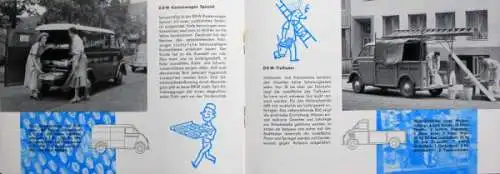 DKW Schnell-Laster 3=6 Modellprogramm 1953 "Nutzraum nach Mass" Automobilprospekt (7363)