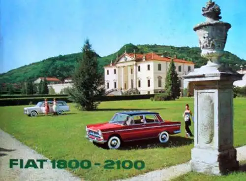 Fiat 1800 - 2100 Modellprogramm 1960 Automobilprospekt (0855)