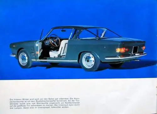Fiat 2300 S Coupe Modellprogramm 1964 Automobilprospekt (8038)