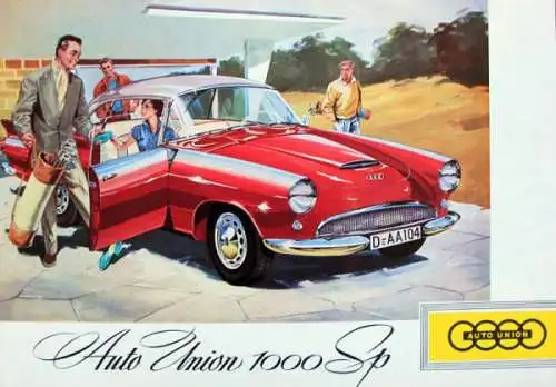 Auto-Union 1000 SP Modellprogramm 1960 Automobilprospekt (8356)