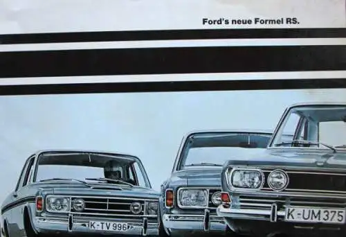 Ford Taunus Formel RS Modellprogramm 1967 Automobilprospekt (8360)