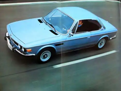 BMW 3.0 CSI Modellprogramm 1975 Automobilprospekt (9615)