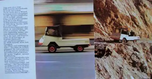 BMW Fahrmobil Fahr Modellprogramm 1963 Nutzfahrzeugprospekt (7327)