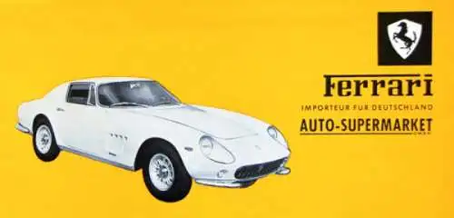 Ferrari 275 - 330 GT Becker Modellprogramm 1964 Automobilprospekt (3494)