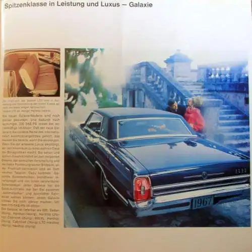 Ford USA Wagen Modellprogramm1967 Automobilprospekt (0200)