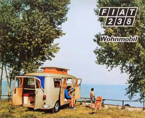 Fiat 238 Wohnmobil Modellprogramm 1969 Automobilprospekt (4432)