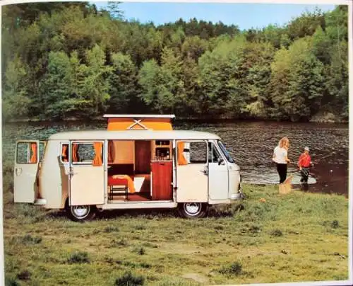 Fiat 238 Wohnmobil Modellprogramm 1969 Automobilprospekt (4432)