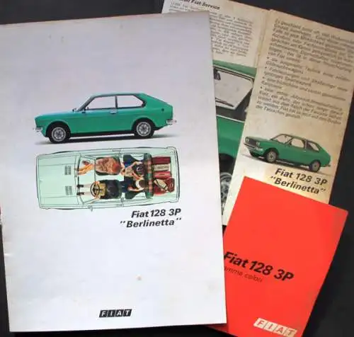 Fiat 128 3 P Berlinetta Modellprogramm 1977 Automobilprospekt (4649)