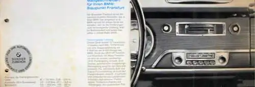 BMW Auto-Radio Rallye Modellprogramm 1965 Automobilprospekt (9955)