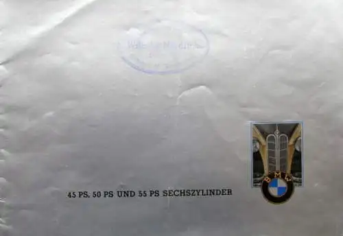 BMW 45 PS - 55 PS Sechszylinder Modellprogramm 1937 Automobilprospekt (1714)