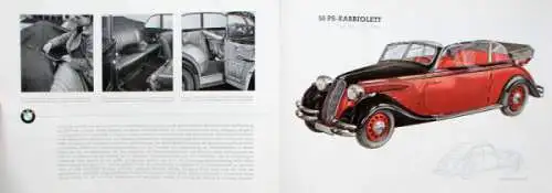 BMW 45 PS - 55 PS Sechszylinder Modellprogramm 1937 Automobilprospekt (1714)
