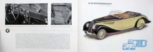 BMW 45 PS - 55 PS Sechszylinder Modellprogramm 1937 Automobilprospekt (1714)