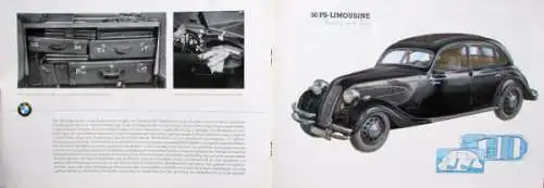 BMW 45 PS - 55 PS Sechszylinder Modellprogramm 1937 Automobilprospekt (1714)