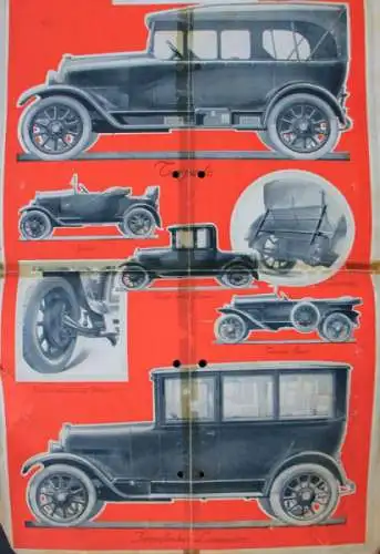 Fiat 501 Modellprogramm 1925 Automobilprospekt (4740)