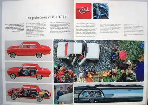 Opel Kadett Modellprogramm 1967 Automobilprospekt (6715)