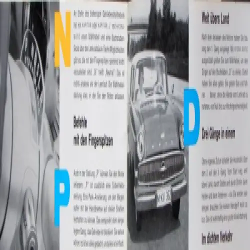 Opel Kapitän Hydramatic Modellprogramm 1960 Automobilprospekt (6038)