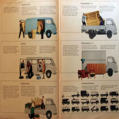 Ford Taunus Transit Modellprogramm 1965 "Stark und wirtschaftlich" Automobilprospekt (5221)