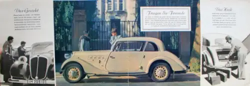 Borgward Hansa 1100 - 1700 Modellprogramm 1936 Automobilprospekt (0180)