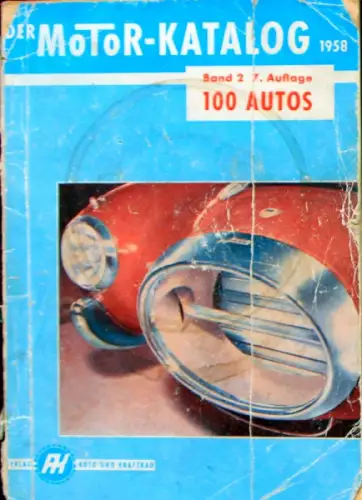 "Motorkatalog - 100 Autos" Automobil-Jahrbuch 1956 (9340)