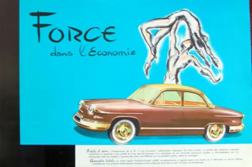 Panhard PL 17 Modellprogramm 1960 "Elegance" Automobilprospekt (2379)