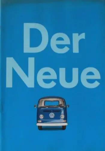 Volkswagen T2 Transporter Modellprogramm 1969 "Der Neue" Automobilprospekt (1273)