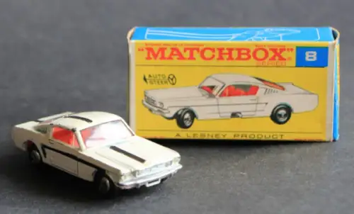 Matchbox Lesney Ford Mustang 1967 Metallmodell in Originalbox (4281)