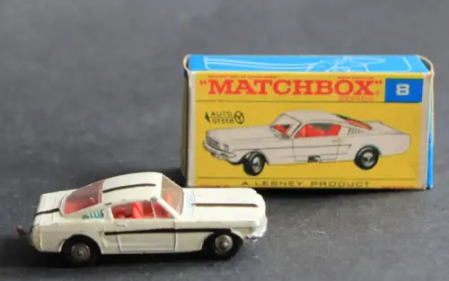 Matchbox Lesney Ford Mustang 1967 Metallmodell in Originalbox (4281)