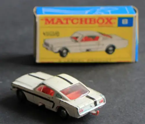 Matchbox Lesney Ford Mustang 1967 Metallmodell in Originalbox (4281)
