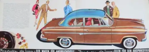 Borgward Isabella de Luxe Modellprogramm 1959 Automobilprospekt (3308)