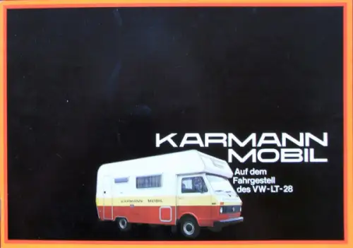 Volkswagen Transporter T3 Karmann Mobil LT 28 Modellprogramm 1981 Automobilprospekt (4638)