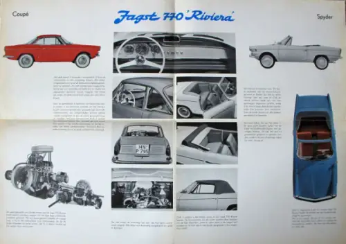 NSU Jagst 770 Riviera Modellprogramm 1962 Automobilprospekt (6131)
