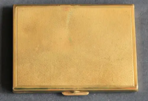 Borgward Damen-Puderdose vergoldet mit Logo 1955 (6724)