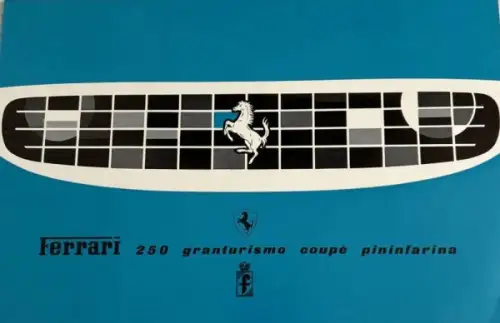 Ferrari 250 Grandturismo Coupe Pininfarina Modellprogramm 1960 Automobilprospekt (0744)