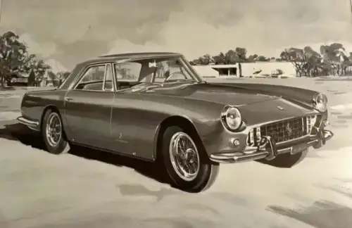 Ferrari 250 Grandturismo Coupe Pininfarina Modellprogramm 1960 Automobilprospekt (0744)