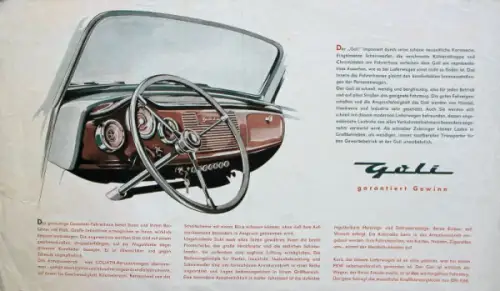 Goliath Goli Lieferwagen Modellprogramm 1950 Automobilprospekt (9560)