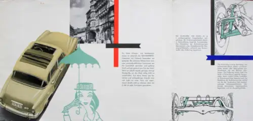 Sachsenring S 240 Modellprogramm 1958 Autommobilprospekt (7310)