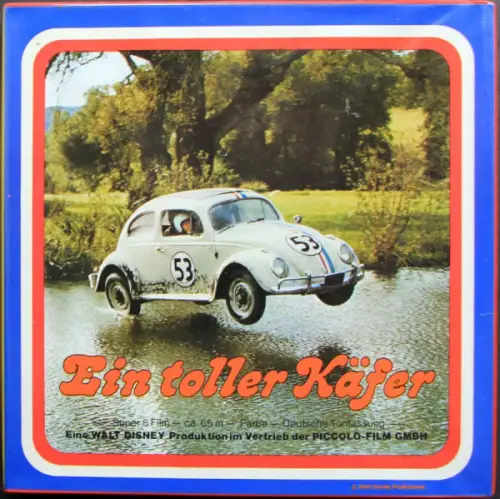 Volkswagen Käfer Walt Disney Super 8 Farbfilm "Ein toller Käfer" 1968 in Originalbox (2139)