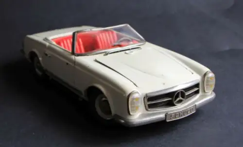 Schuco Real Mercedes-Benz 230 SL Cabriolet 1964 Blechmodell mit Batterieantrieb (2177)