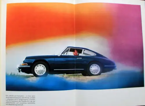 Porsche 911 Modellprogramm 1965 Prestige-Automobilprospekt (4672)