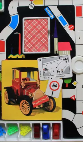 Klee Spiele "Ich mache meinen Führerschein" 1965 Verkehrsspiel im Originalkarton (9973)