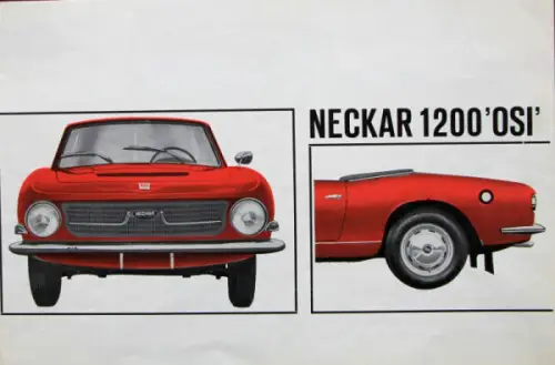 OSI Neckar 1200 Modellprogramm 1965 Automobilprospekt (8045)