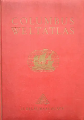 Wagner "Lloyd Columbus Weltatlas" Lloyd Motorenwerke Jubiläumsausgabe 1956 (7222)