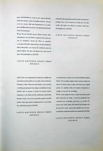 Wagner "Lloyd Columbus Weltatlas" Lloyd Motorenwerke Jubiläumsausgabe 1956 (7222)
