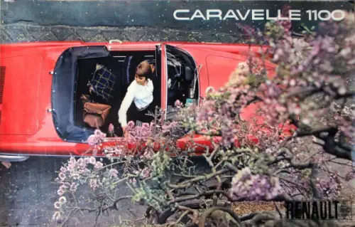 Renault Caravelle 1100 Cabriolet 1959 Werbeplakat (8014)