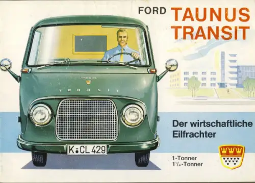 Ford Taunus Transit Modellprogramm 1962 "Der wirtschaftliche Eilfrachter" Automobilprospekt (8022)