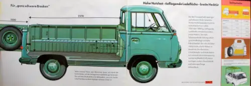 Ford Taunus Transit Modellprogramm 1962 "Der wirtschaftliche Eilfrachter" Automobilprospekt (8022)