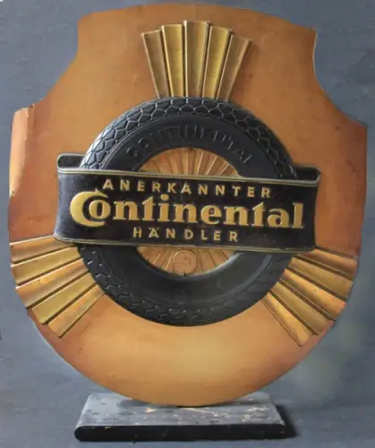 Continental Reifen Werbe-Aufsteller 1935 "Anerkannter Continental Händler" (8000)