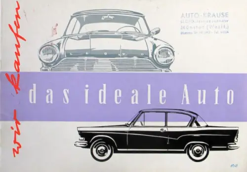 Lloyd Alexander Modellprogramm 1959 "Das ideale Auto" Automobilprospekt (10001)